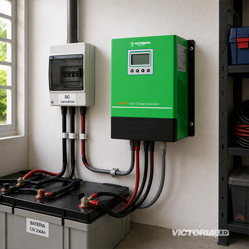 SOLAR CONTROLADOR 1C/U - 12V/24V/36/48V-80A