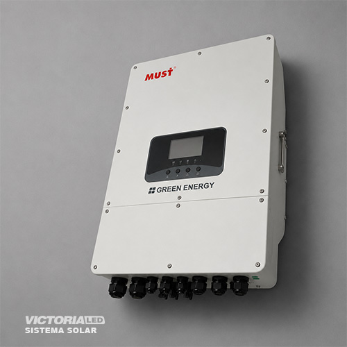 SOLAR INVERSOR 6KW FASE DIVIDA DC48V MPPT15A*2 ON/OFF HIBRIDO