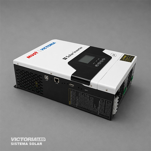 SOLAR INVERSOR 1KW 120VAC 12VDC MPPT60A OFF GRID