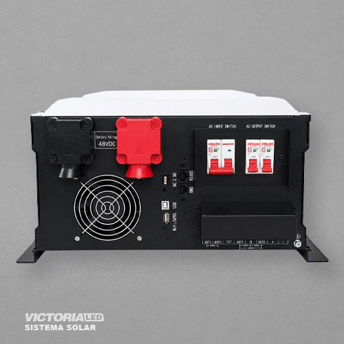 SOLAR INVERSOR 6KW FASE DIVIDA DC48V MPPT80A OFF GRID