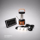 KIT SOLAR PORTATIL LINTERNA/3FOCOS3W/USB/RADIO/MP3/BLUETOOTH