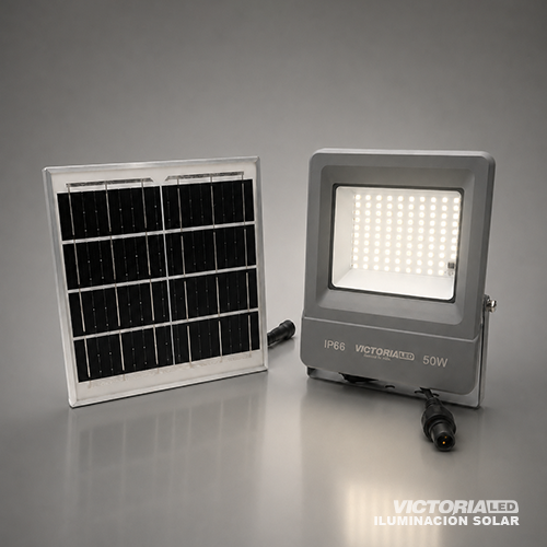 SOLAR REFLECTOR MULTIPUNTO 50W 3 TONOS DE LUZ
