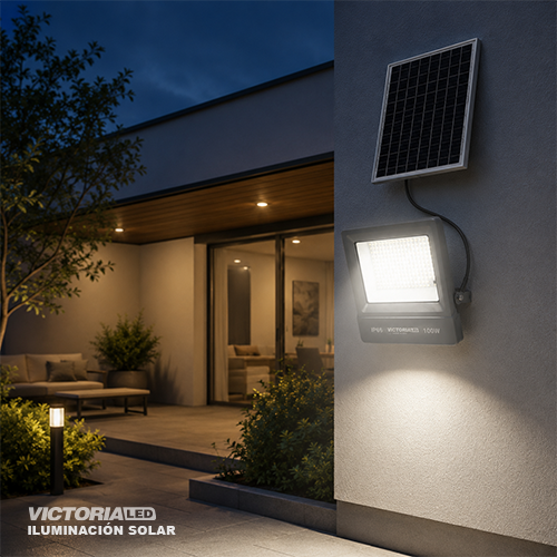 SOLAR REFLECTOR MULTIPUNTO 100W 3 TONOS DE LUZ