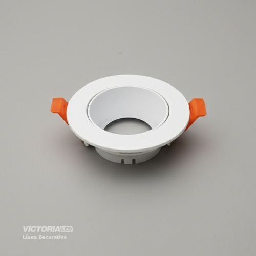 CARCASA REDONDA 90X30MM BLANCA 100U/C