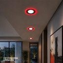 VICTORIA LED PANEL EMP RED 3W+3W ROJO 100U/C