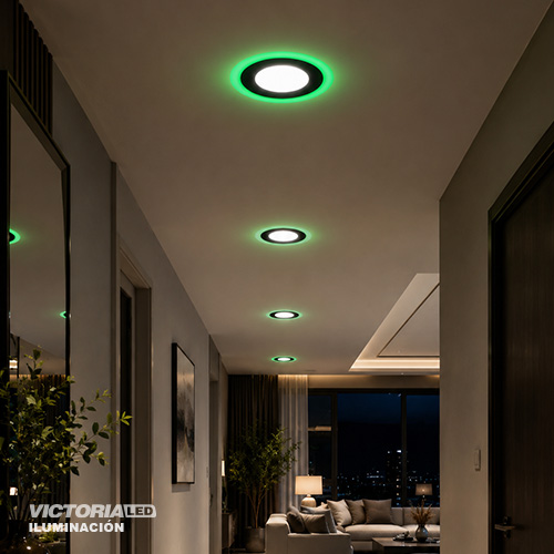 VICTORIA LED PANEL EMP RED 3W+3W VERDE 100U/C