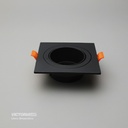 CARCASA CUADRADA 92X92X30MM NEGRA 100U/C