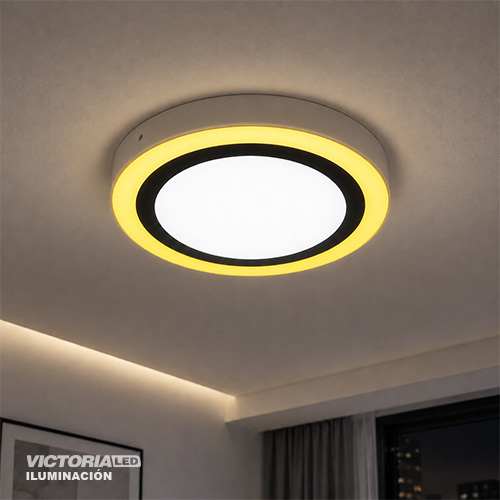 VICTORIA LED PANEL SOB RED 12W+4W AMARILLO 30U/C