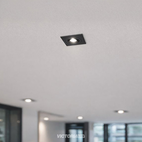 CARCASA CUADRADA 92X92X30MM NEGRA 100U/C