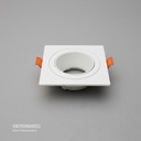 CARCASA CUADRADA 92X92X30MM BLANCO 100U/C