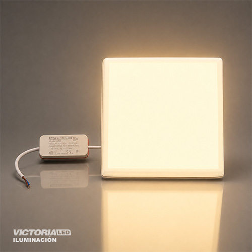 VICTORIA LED PANEL SIN BORDE 3000k 36W SOBREPUESTO CUADRADO 10U/C