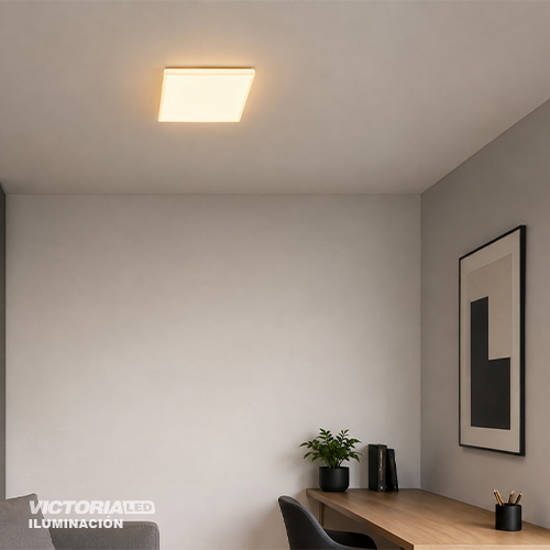 VICTORIA LED PANEL SIN BORDE 3000k 36W SOBREPUESTO CUADRADO 10U/C