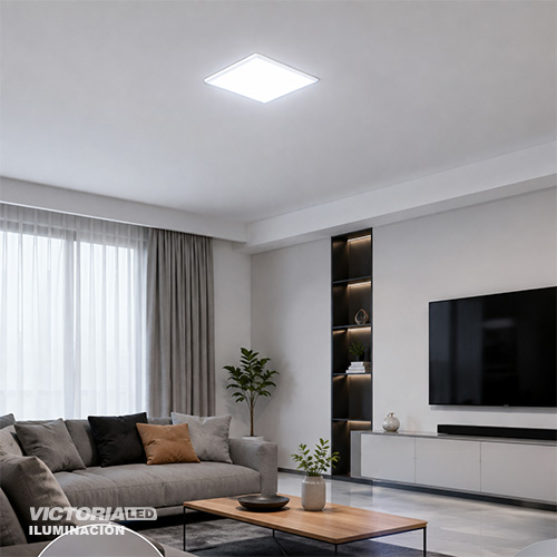 VICTORIA LED PANEL SIN BORDE 6500k 36W SOBREPUESTO CUADRADO 10U/C