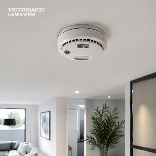 VICTORIA LED SENSOR DE HUMO 9V 110V BLANCO 50U/C