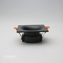 CARCASA CUADRADA 85X85X35MM NEGRA 100U/C