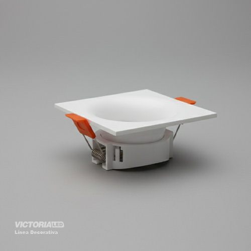 CARCASA CUADRADA 85X85X35MM BLANCA 100U/C