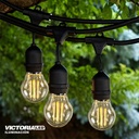 FOCO LED DECORATIVO VINTAGE 4W E27 110V TRANSPARENTE 100U/C