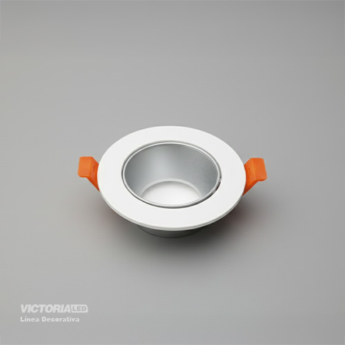 CARCASA REDONDA 90X30MM BLANCO/SILVER 100U/C