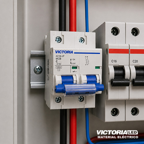 BREAKER VICTORIA LED AC 10K 2P 80A 6U/C