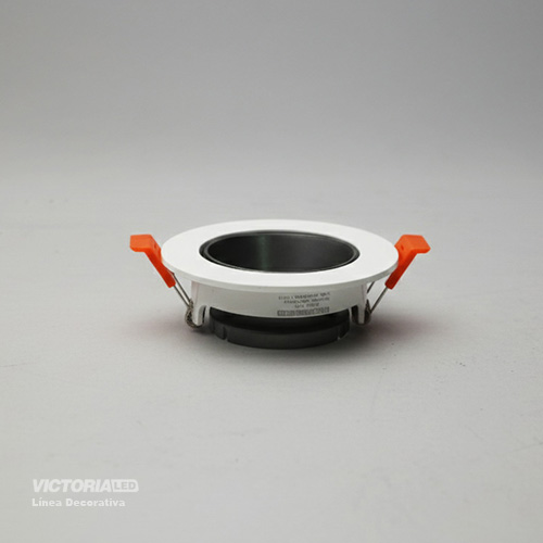 CARCASA REDONDA 90X30MM BLANCO/GRAY 100U/C