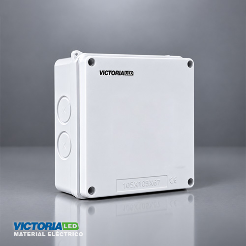 VICTORIA LED CAJA DE PASO 100X100X70MM 100U/C