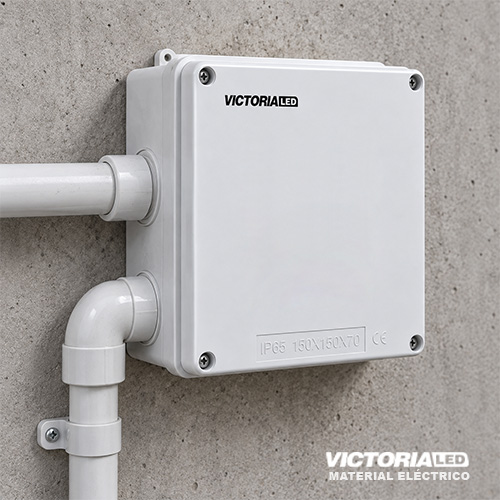 VICTORIA LED CAJA DE PASO 150X150X70MM 60U/C