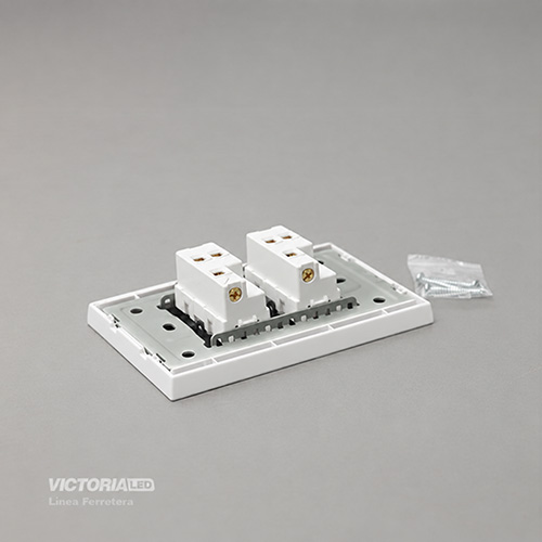 INTERRUPTOR DOBLE CONMUTABLE 16A 125/250V PC BLANCO 10U/C