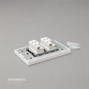 INTERRUPTOR DOBLE CONMUTABLE 16A 125/250V PC BLANCO 10U/C