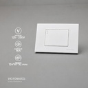 INTERRUPTOR SIMPLE GRANDE CONMUTABLE 16A 125/250V PC BLANCO 10U/C