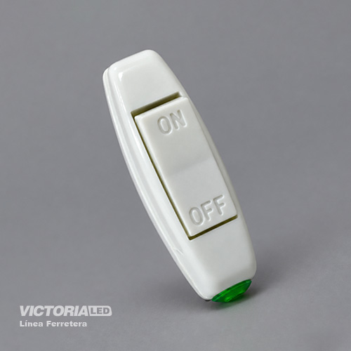 INTERRUPTOR AÉREO DE PASO PLASTICO 104AW BLANCO 50U/C