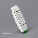 INTERRUPTOR AÉREO DE PASO PLASTICO 104AW BLANCO 50U/C