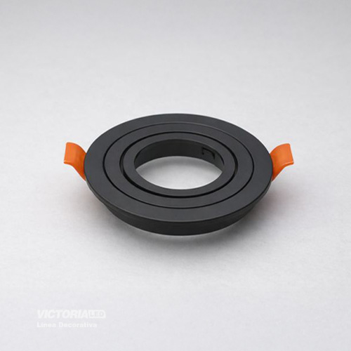 CARCASA REDONDA 92X30MM NEGRA 100U/C