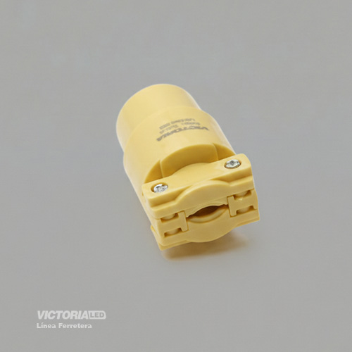 ENCHUFE HEMBRA 2P 125V 15A AMARILLO 25U/C