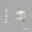 ADAPTADOR UNIVERSAL DE ENCHUFE 250V 10A BLANCO 25U/C