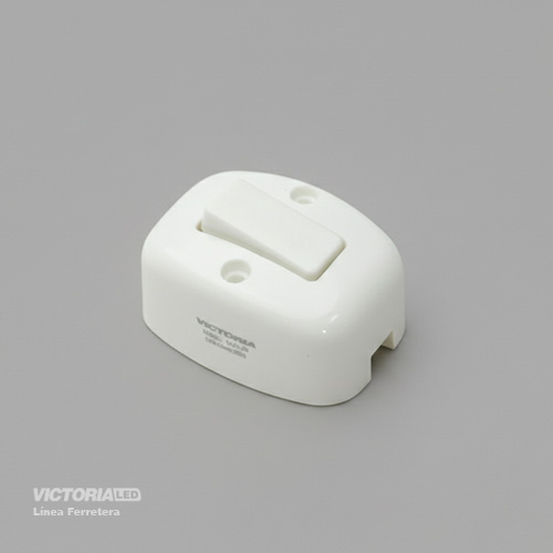 INTERRUPTOR SIMPLE SOBREPUESTO BLANCO 10U/C