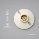 BOQUILLA PLAFÓN DE PLASTICO E27 250V 1.2A 150W BLANCO 10U/C