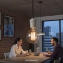 BOQUILLA ADAPTADOR DE PORCELANA E27