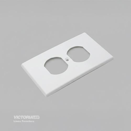 TAPA DE TOMACORRIENTE BLANCO 50U/C