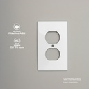 TAPA DE TOMACORRIENTE BLANCO 50U/C