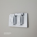 PLACA FRONTAL CUBIERTA IMPERMEABLE GRIS