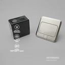 TOMACORRIENTE UNIVERSAL DE PISO ACERO INOXIDABLE 250V 15A SILVER 1U/C