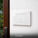 PULSADOR TIMBRE 16A 125/250V PC BLANCO 10U/C