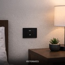 TOMACORRIENTE DOBLE + UBS*1 + TIPO C*1 16A 125/250V PC NEGRO 5U/C