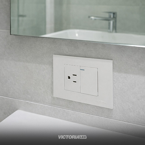 MIXTO INTERRUPTOR + TOMACORRIENTE 16A 125/250V PC BLANCO 10U/C