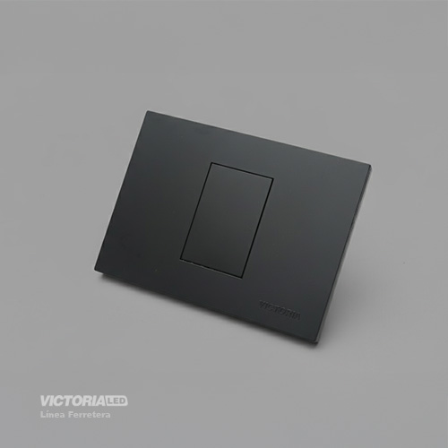 PLACA CIEGA PC NEGRO 10U/C