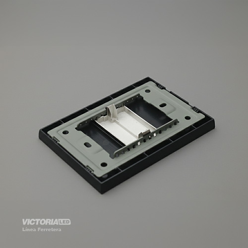 PLACA CIEGA PC NEGRO 10U/C