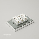 INTERRUPTOR TRIPLE CONMUTABLE 16A 125/250V PC BLANCO 10U/C