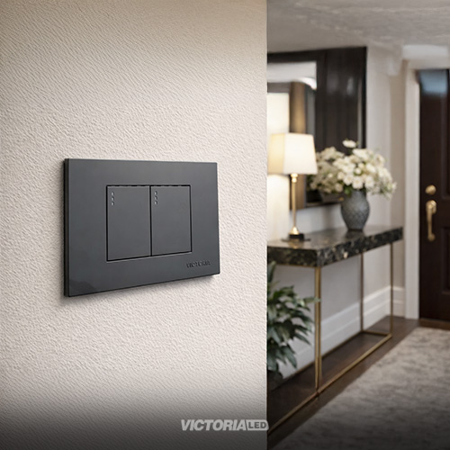 INTERRUPTOR DOBLE CONMUTABLE 16A 125/250V PC NEGRO 10U/C