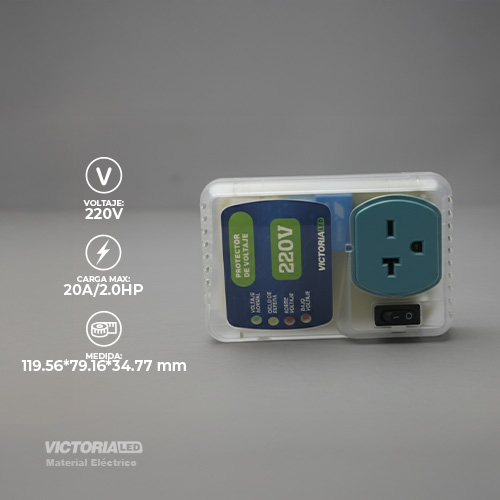 PROTECTOR DE VOLTAJE 1 TOMA 20A 220V 25U/C