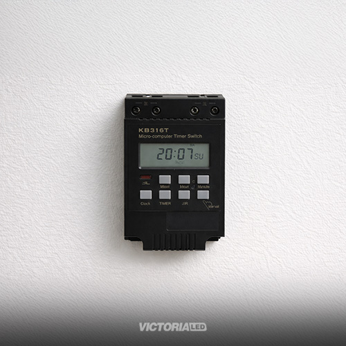 VICTORIA LED TIMER 85-264V AC 25A NEGRO 30U/C